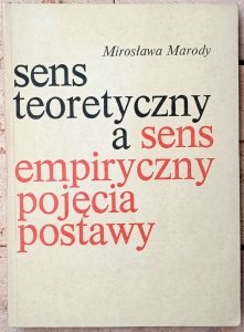 Mirosława Marody • Sens teoretyczny a sens empiryczny pojęcia postawy