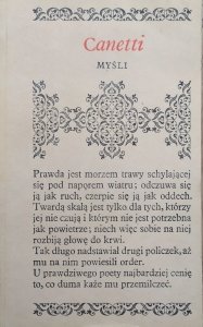 Elias Canetti • Myśli
