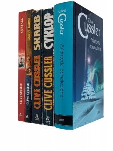 Clive Cussler x5 - Cyklop Skarb Atlantyda  i inne | komplet