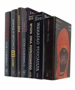 Umberto Eco x7 Imię róży - Wahadło Foucaulta - Baudolino i inne | komplet
