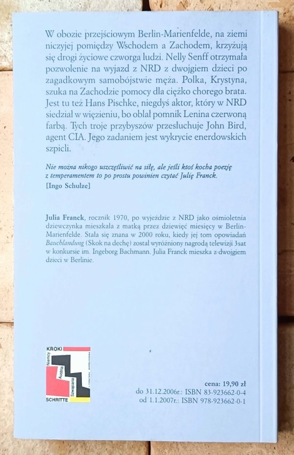 Julia Franck Berlin-Marienfelde - okładka