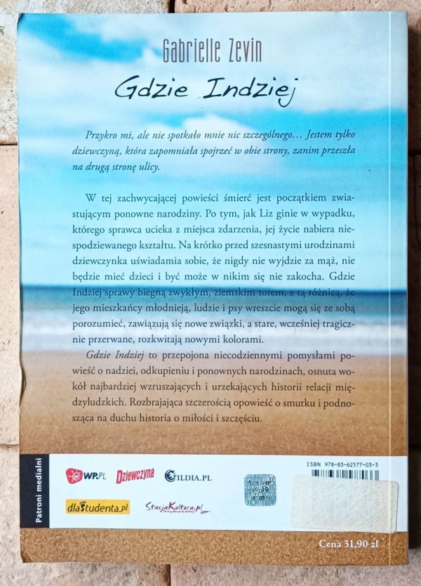 Gabrielle Zevin Gdzie Indziej - okładka