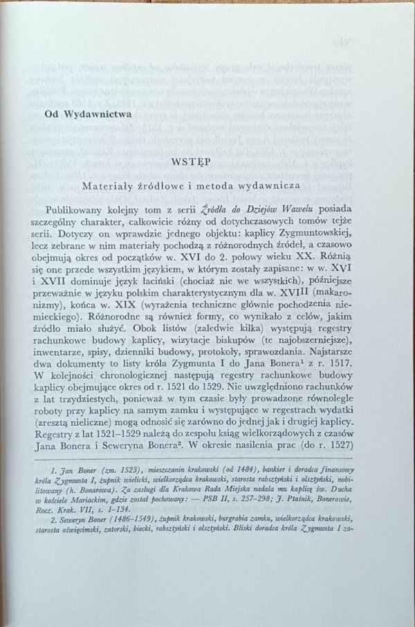 Antoni Franaszek, Bolesław Przybyszewski • Kaplica Zygmuntowska - wstęp