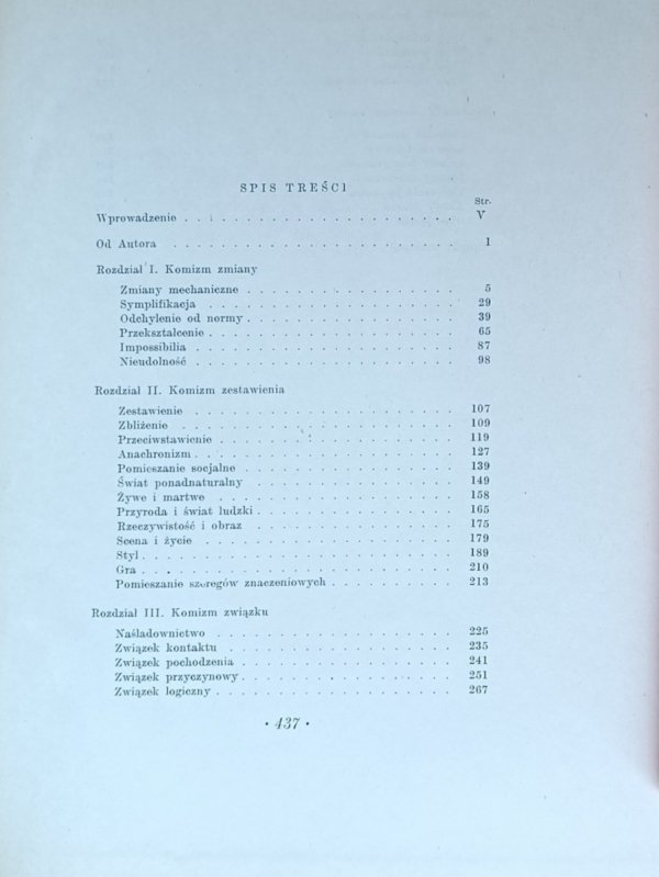 Jan Stanisław Bystroń • Komizm - spis treści