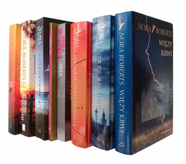 Nora Roberts x8 • Więzy krwi - Trzy boginie - W samo południe - Hołd i inne - okładka