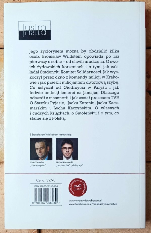 Bronisław Wildstein Niepokorny - okładka