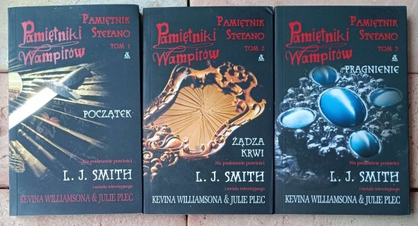 Lisa Jane Smith x3 Pamiętnik Stefano - Początek - Żądza krwi - Pragnienie - okładka