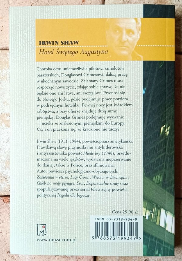  Irwin Shaw • Hotel Świętego Augustyna - okładka