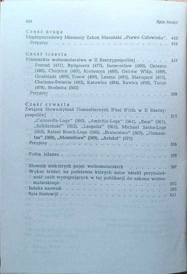 Leon Chajn • Wolnomularstwo w II Rzeczypospolitej  - spis treści