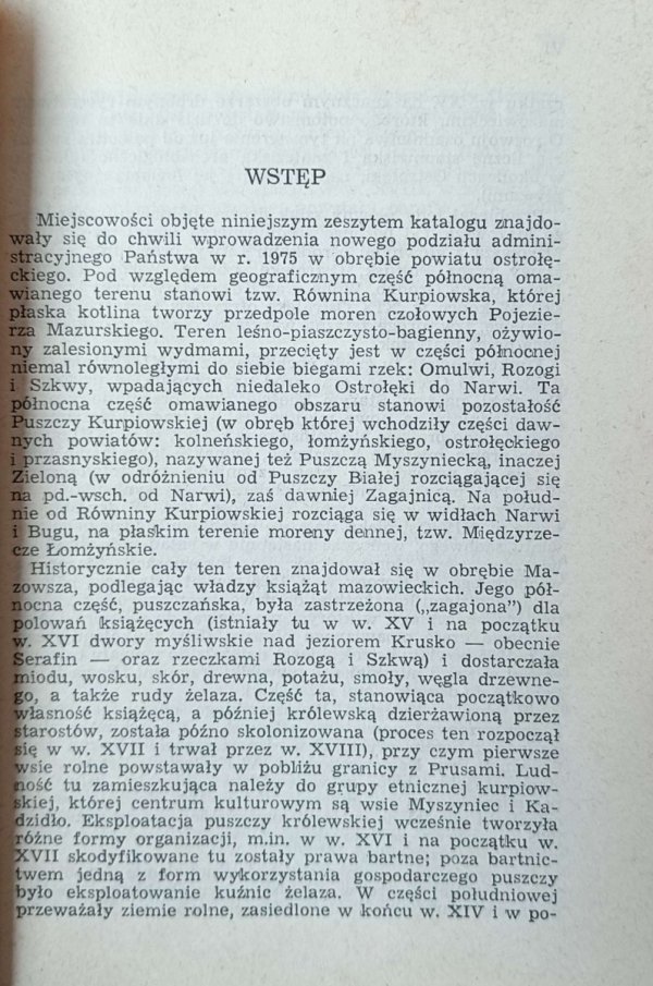 Fragment wstępu książki &quot;Katalog zabytków sztuki w Polsce. Ostrołęka i okolice&quot;.