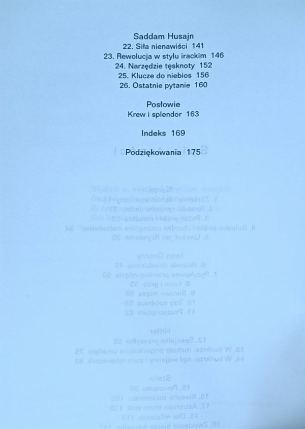 Daniel Myerson • Pięciu tyranów | Neron Hitler Stalin - spis treści