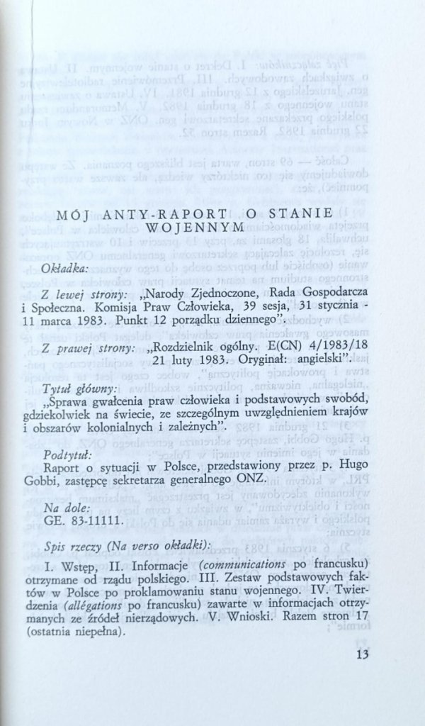 Leopold Unger • Orzeł i reszta (widziane z Brukseli)