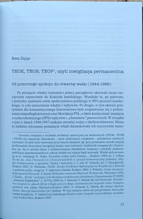 Teczka Ewidencji Operacyjnej na Księdza. Teoria i praktyka pracy operacyjnej SB - fragment
