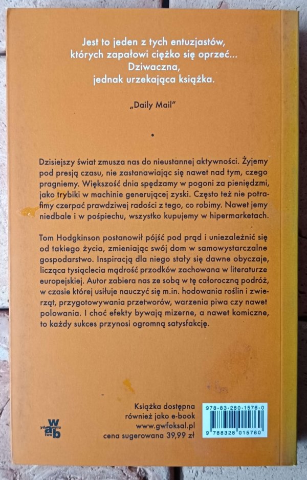 Tom Hodgkinson Stary wspaniały świat - okładka