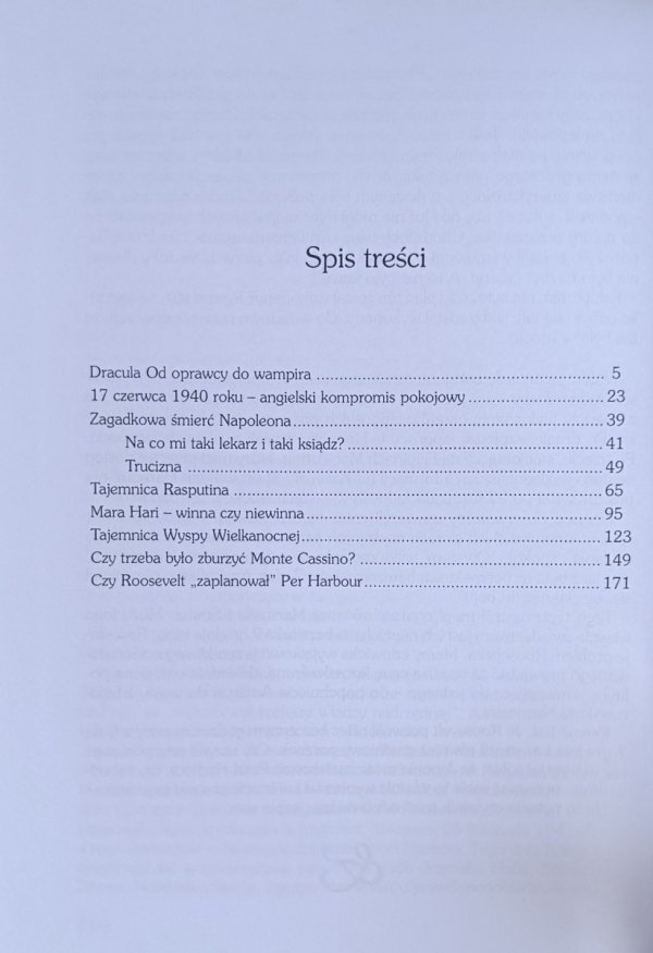 Spis treści książki Sekrety historii autorstwa Alain Decaux