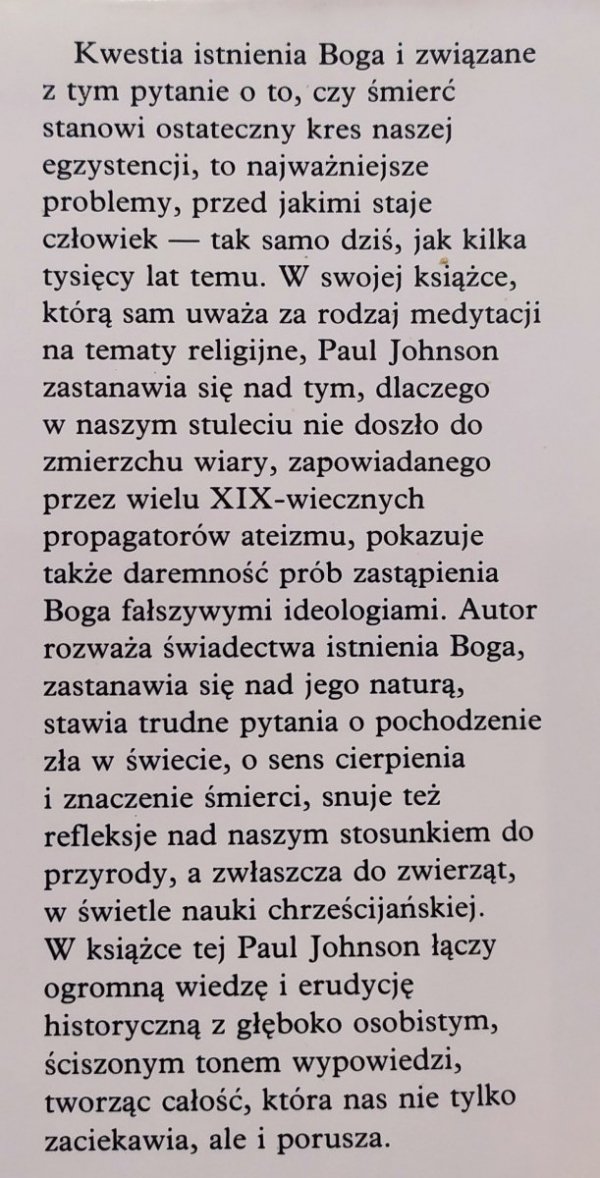 Paul Johnson W poszukiwaniu boga