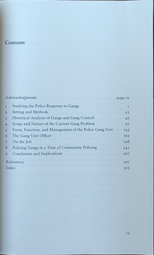 Charles Katz, Vincent Webb • Policing Gangs in America spis treści