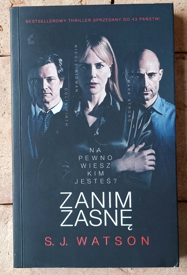 SJ Watson • Zanim zasnę - okładka
