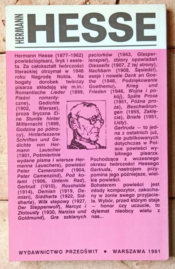 Hermann Hesse Gertruda - okładka