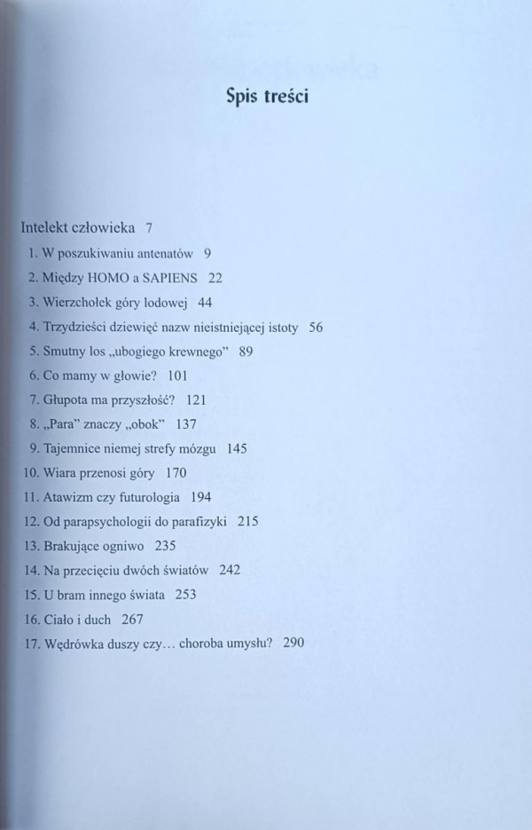 Lucjan Znicz Między małpą a cyborgiem - spis treści