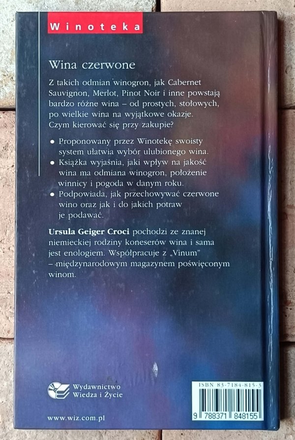 Ursula Geiger Croci  Wina czerwone - okładka