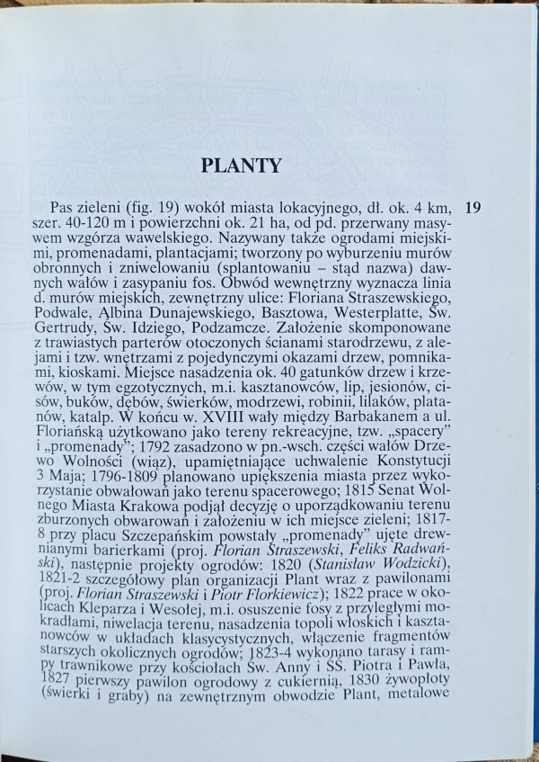 Katalog Zabytków Sztuki - Kraków | Mury Obronne Planty Rynek Główny