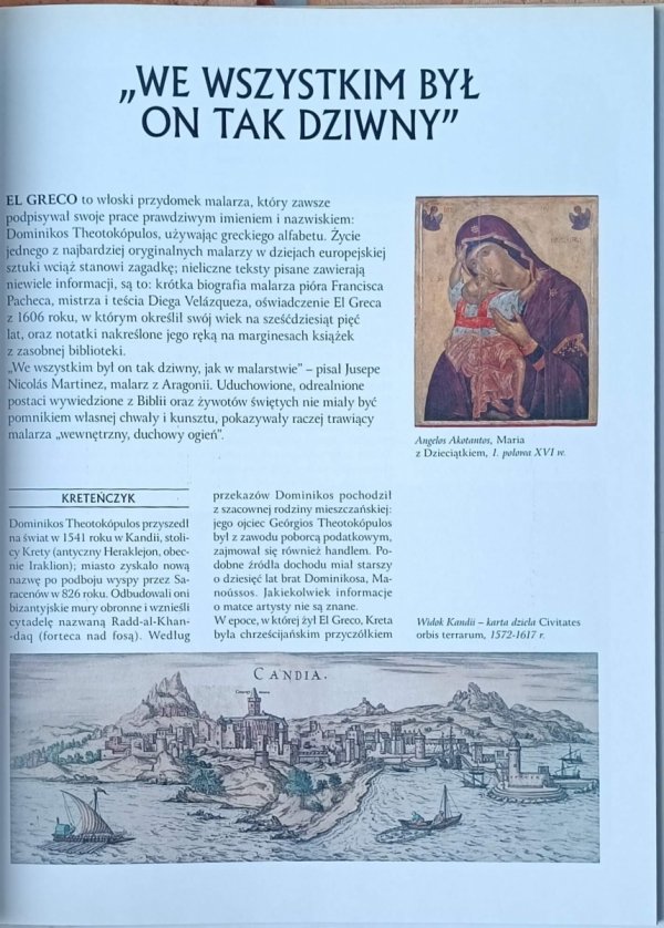 El Greco Wielka kolekcja sławnych malarzy Tom 33 - spis treści