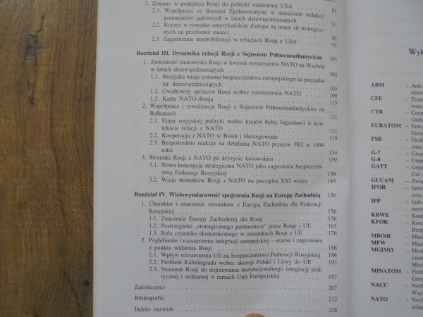 Maciej Raś • Ewolucja polityki zagranicznej Rosji wobec Stanów Zjednoczonych i Europy Zachodniej w latach 1991-2001