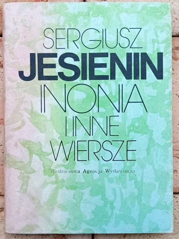 Siergiej Jesienin Inonia i inne wiersze - okladka
