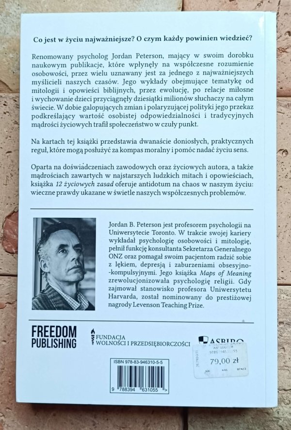 Jordan Peterson - 12 życiowych zasad | Antidotum na chaos - okładka