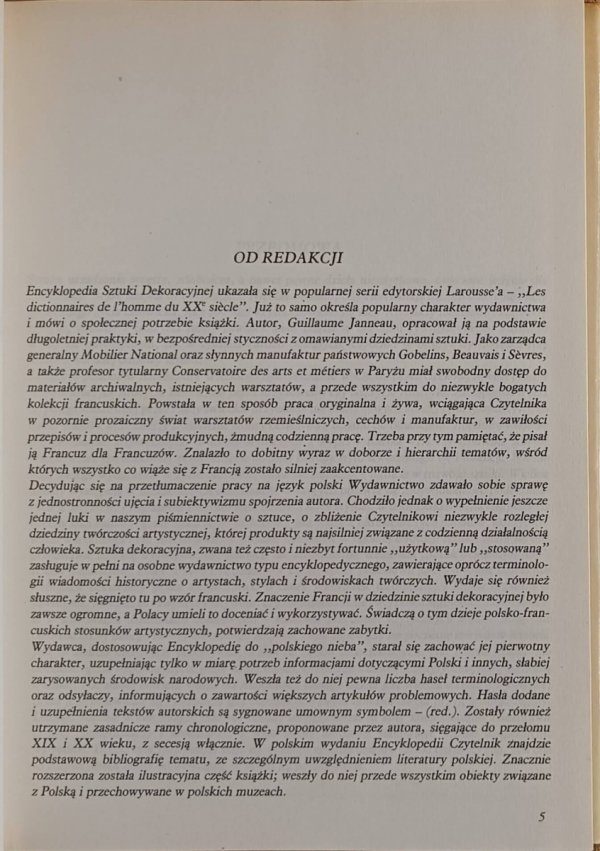 Guillaume Janneau Encyklopedia sztuki dekoracyjnej - fragment