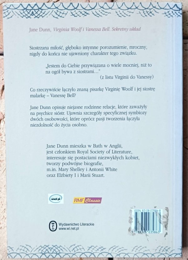 Jane Dunn Virginia Woolf i Vanessa Bell. Sekretny układ - okladka
