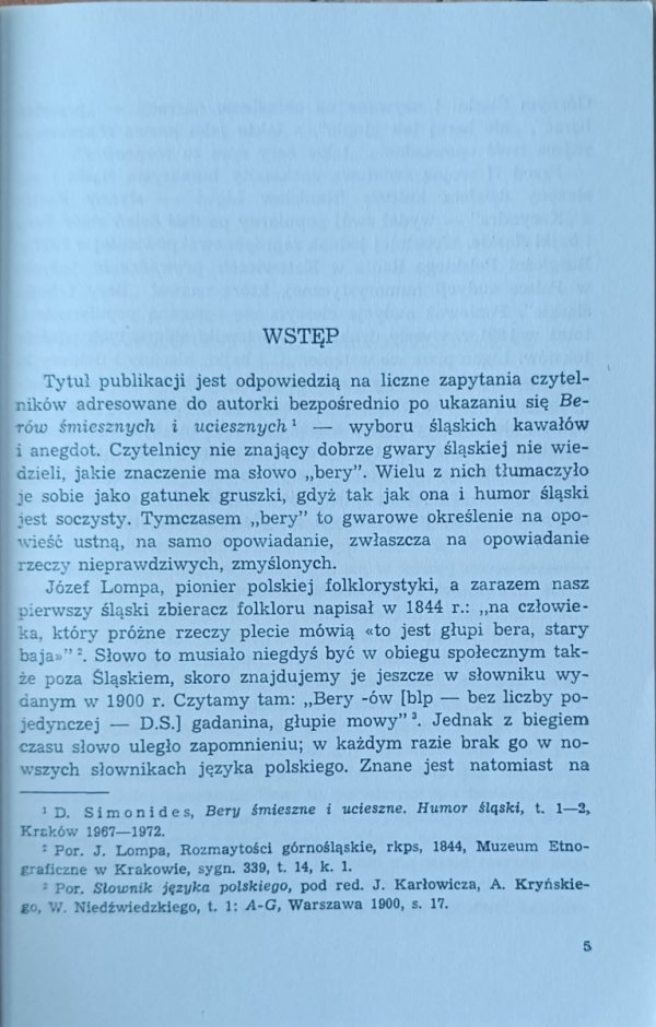 Dorota Simonides  Rzecz o humorze śląskim - wstęp
