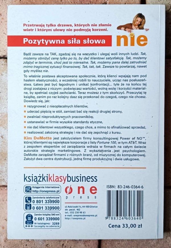 Kim Demotte Pozytywna siła słowa nie - okładka