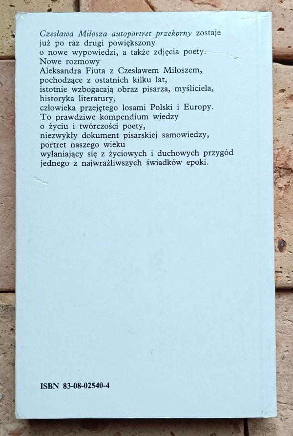 Aleksander Fiut - Czesława Miłosza autoportret przekorny