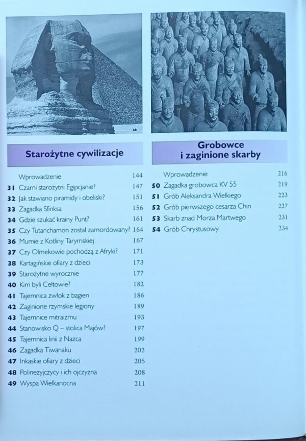 Brian Fagan • 70 wielkich tajemnic świata starożytnego - spis treści