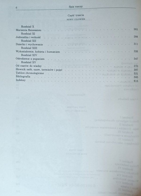 Jean Delumeau Cywilizacja Odrodzenia - spis treści