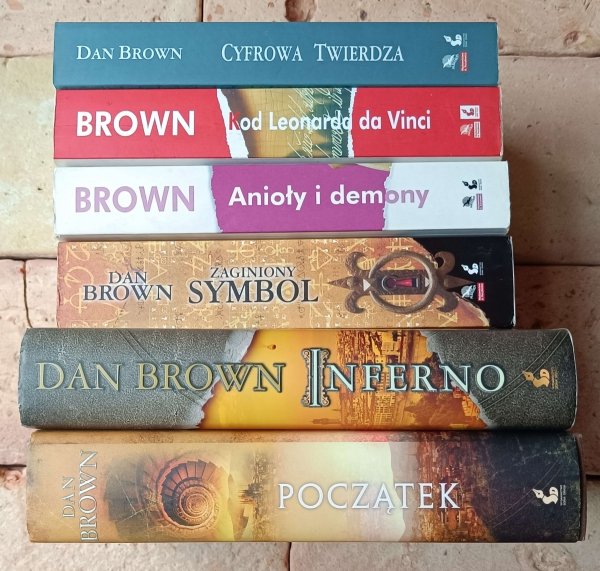 Dan Brown x6 • Cykl Robert Langdon [komplet 5 tomów] + Cyfrowa twierdza - okładka