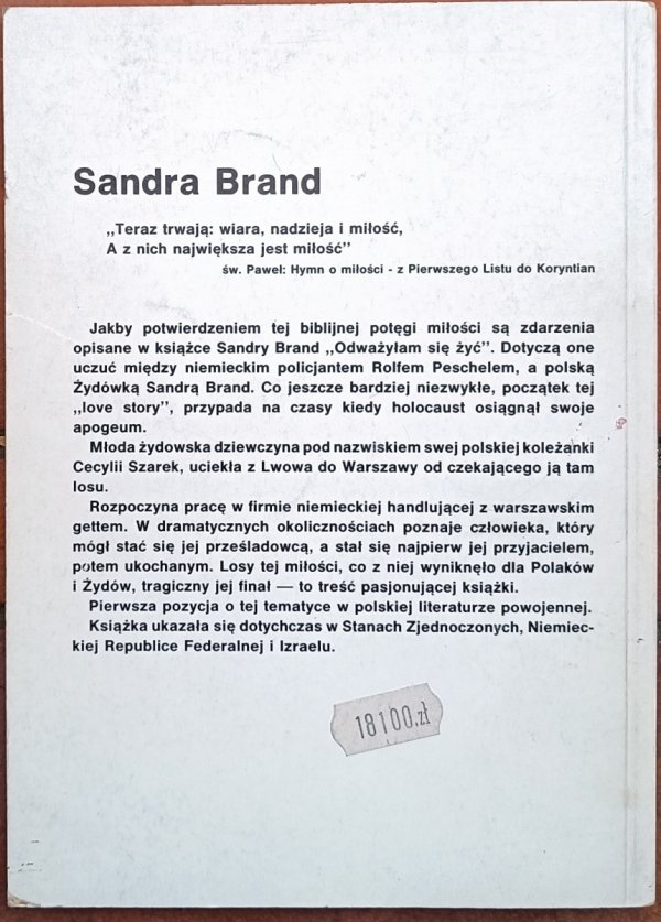 Sandra Brand • Odważyłam się żyć