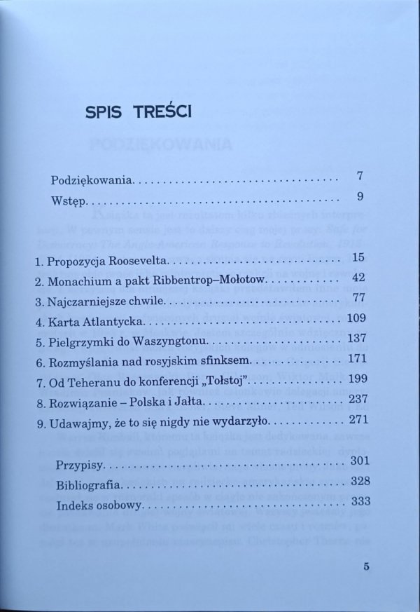 Lloyd Gardner Strefy wpływów. Wielkie mocarstwa i podział Europy - spis treści