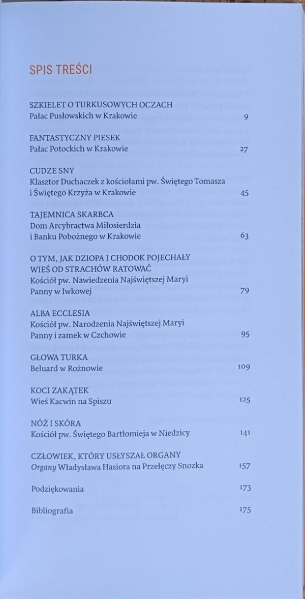 Gaja Grzegorzewska Z dreszczykiem - spis treści