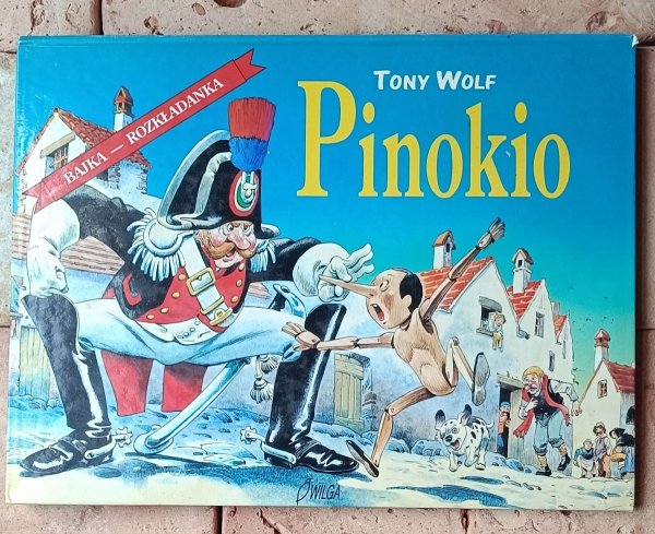 Tony Wolf  Pinokio | bajka - rozkładanka - okładka