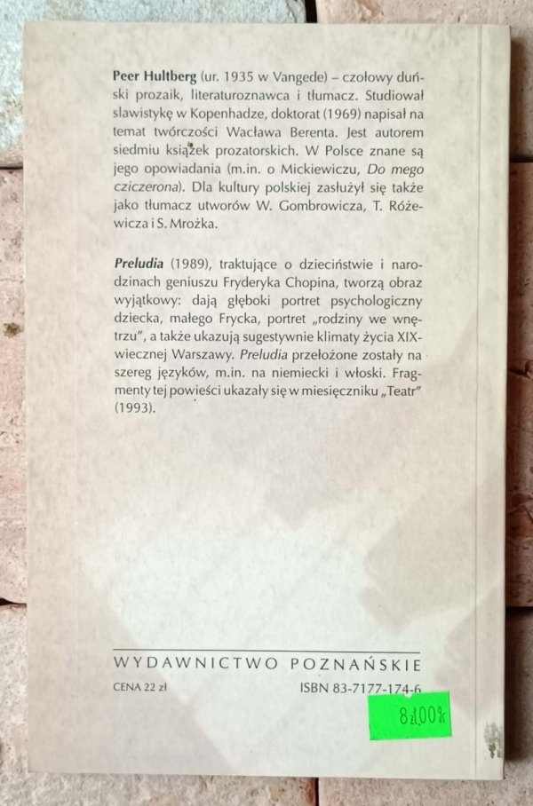 Peer Hultberg Preludia - okładka