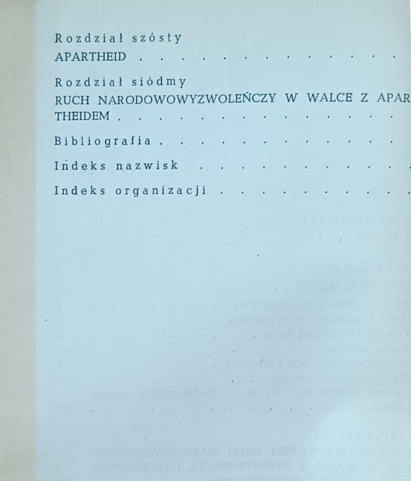 Tadeusz Łętucha - Republika Południowej Afryki - Kraj apartheidu