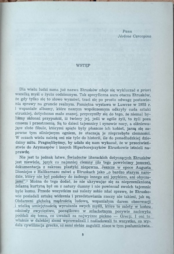 Jacques Heurgon Życie codzienne Etrusków - wstęp