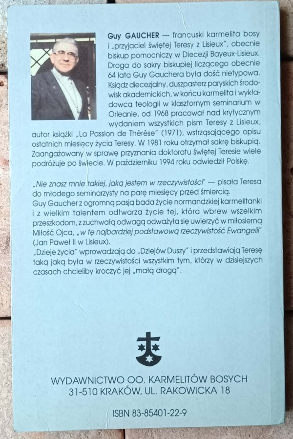  Guy Gaucher • Dzieje Życia. Św. Teresa z Lisieux - okładka