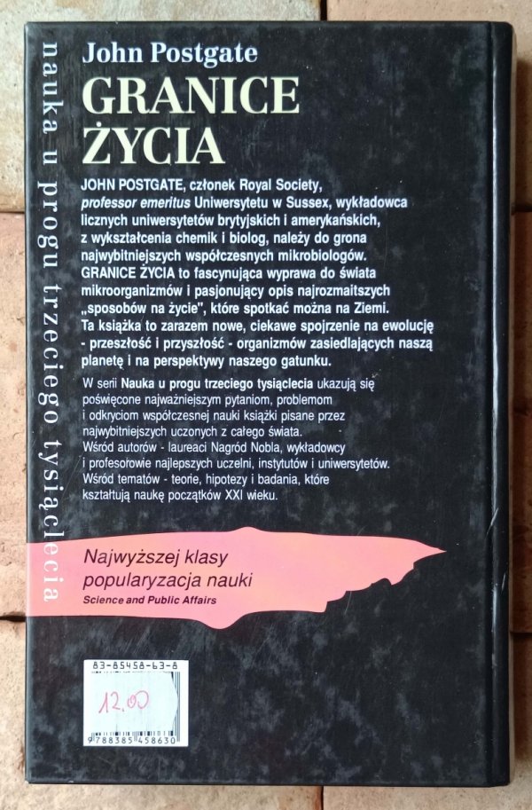  John Postgate • Granice życia - okładka