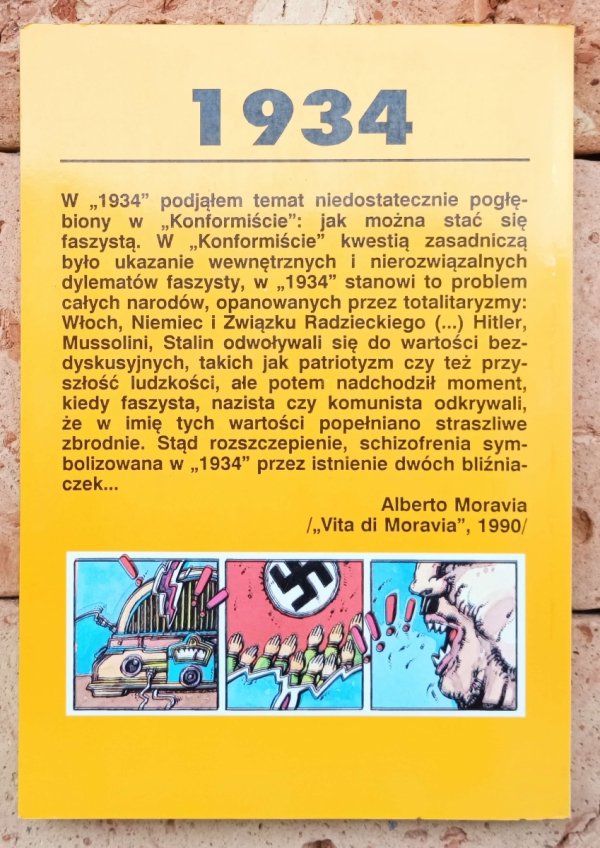 Alberto Moravia 1934  - okładka