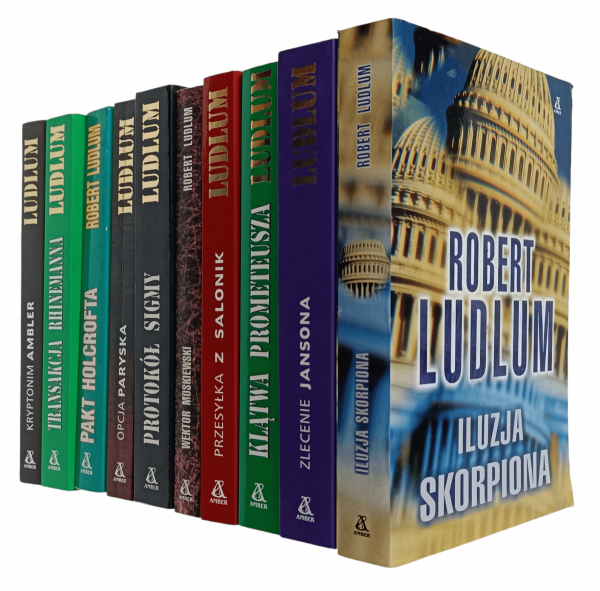 Robert Ludlum - zestaw 10 ksiazek - okładka