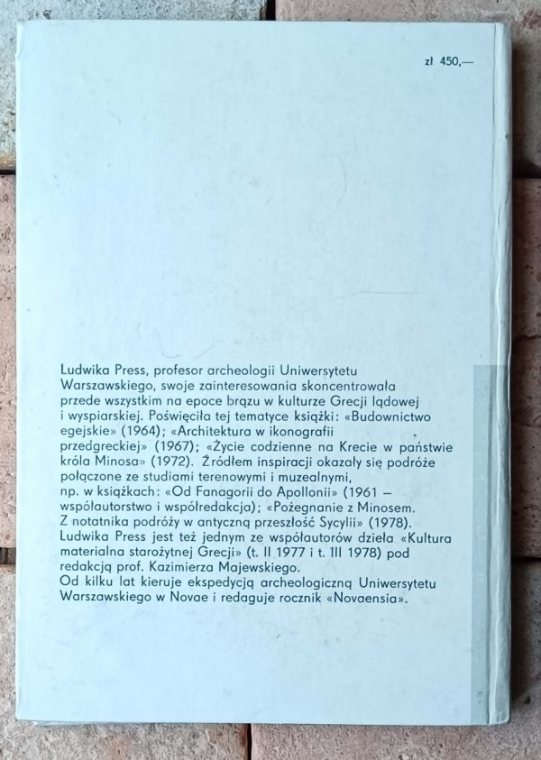 Ludwika Press  Kultura Wysp Cykladzkich w epoce brązu - okładka